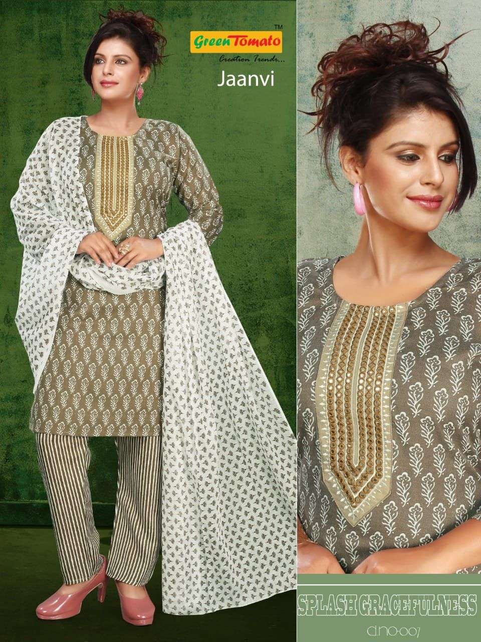 GREEN TOMATO Jaanvi Kurti Wholesale catalog