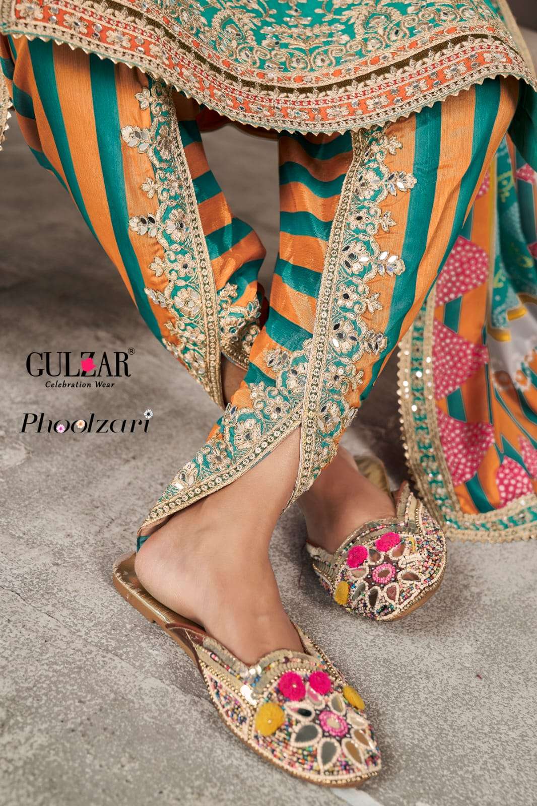 Gulzar Phoolzari Premium Chinon Designer Salwar Suits Wholesale catalog