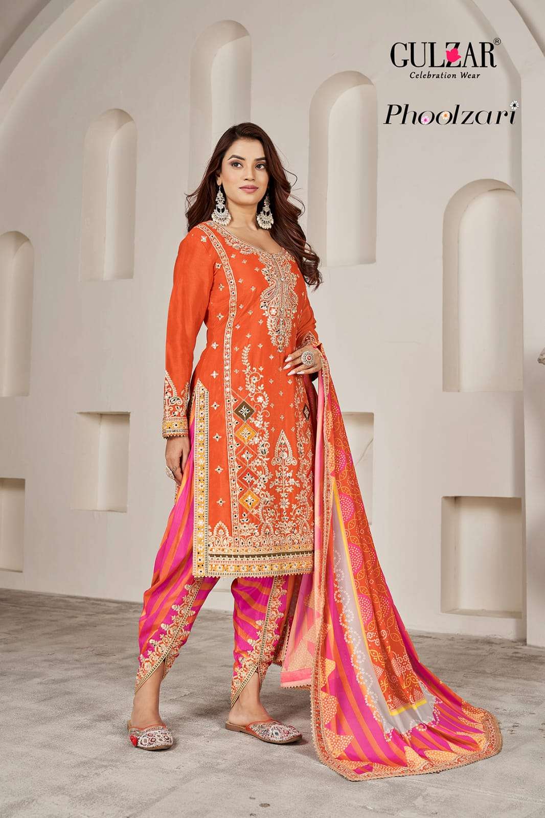Gulzar Phoolzari Premium Chinon Designer Salwar Suits Wholesale catalog