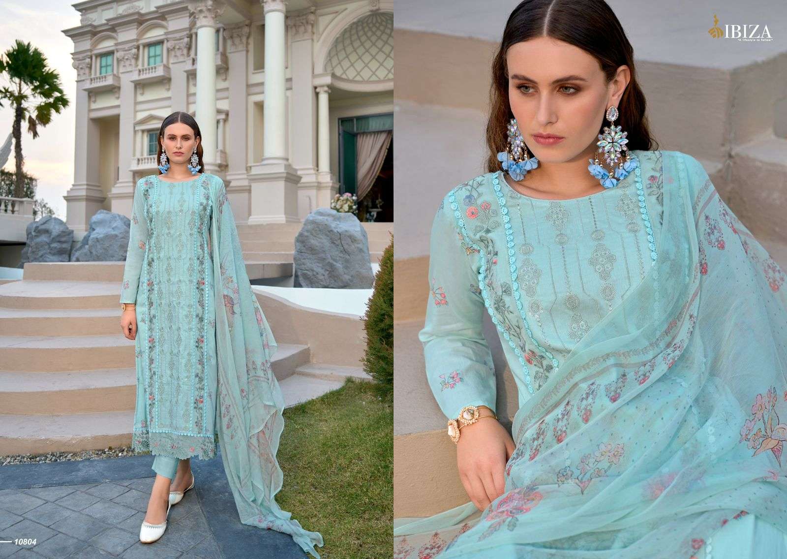 Ibiza Lavesta Lawn Cotton Digital Print Salwar Kameez Wholesale catalog