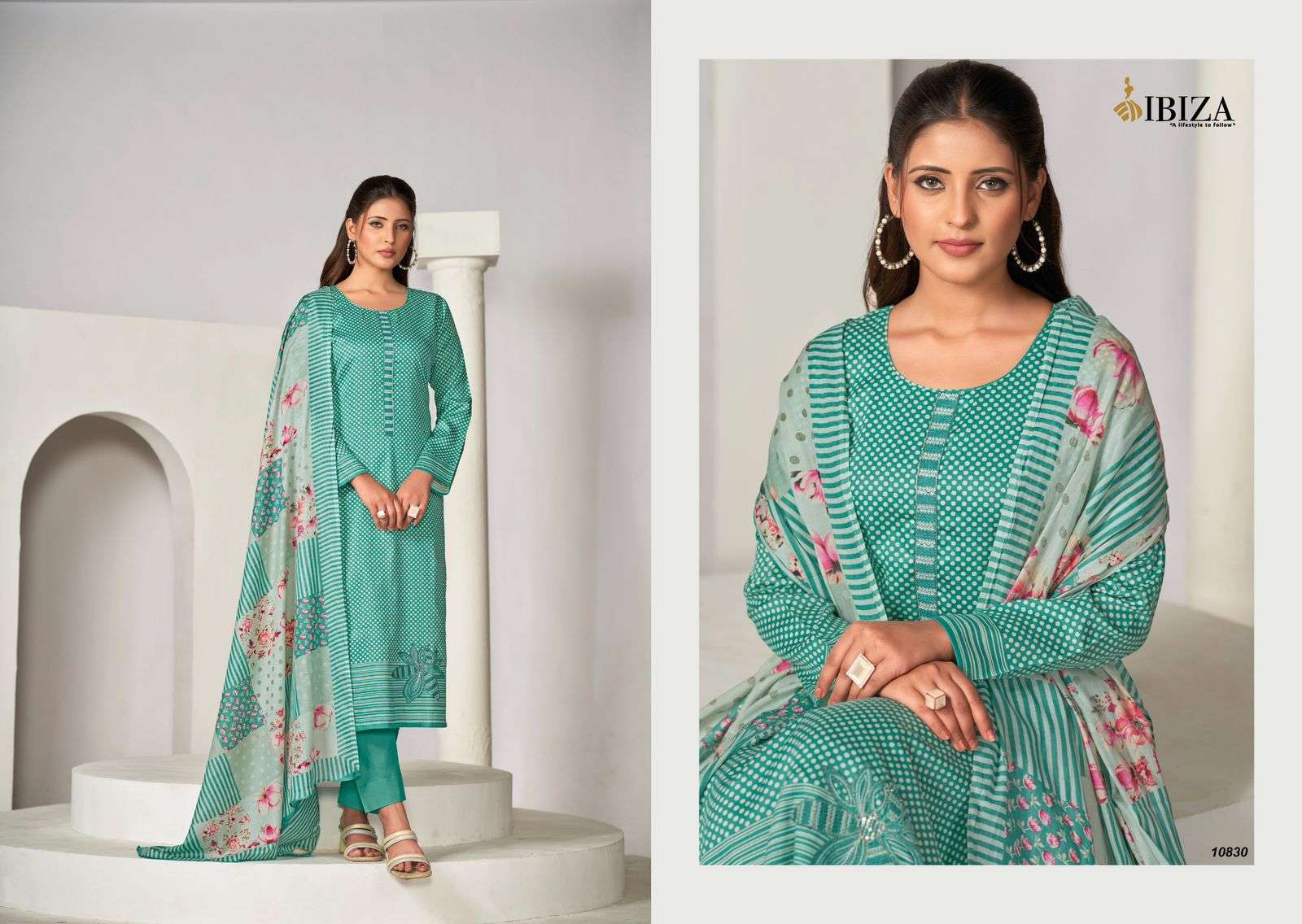 Ibiza Nafiza Cotton Digital Printed Salwar Suit Wholesale catalog