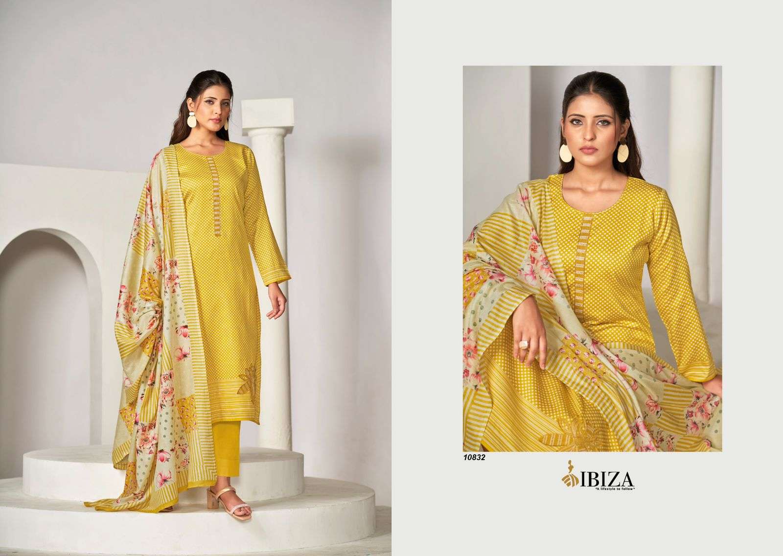 Ibiza Nafiza Cotton Digital Printed Salwar Suit Wholesale catalog