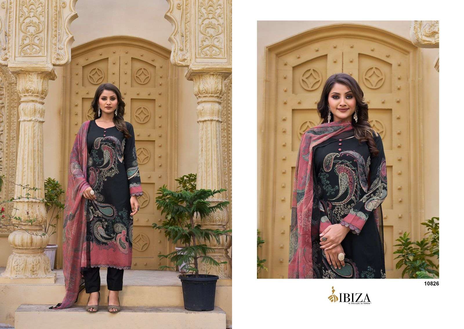 Ibiza Shehzadi Jam Cotton Designer Salwar Kameez Wholesale catalog