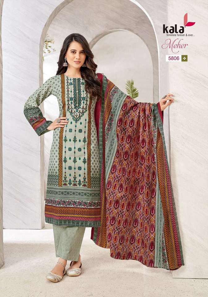 Kala Meher Vol-10 – Cotton Dress Material Wholesale Catalog