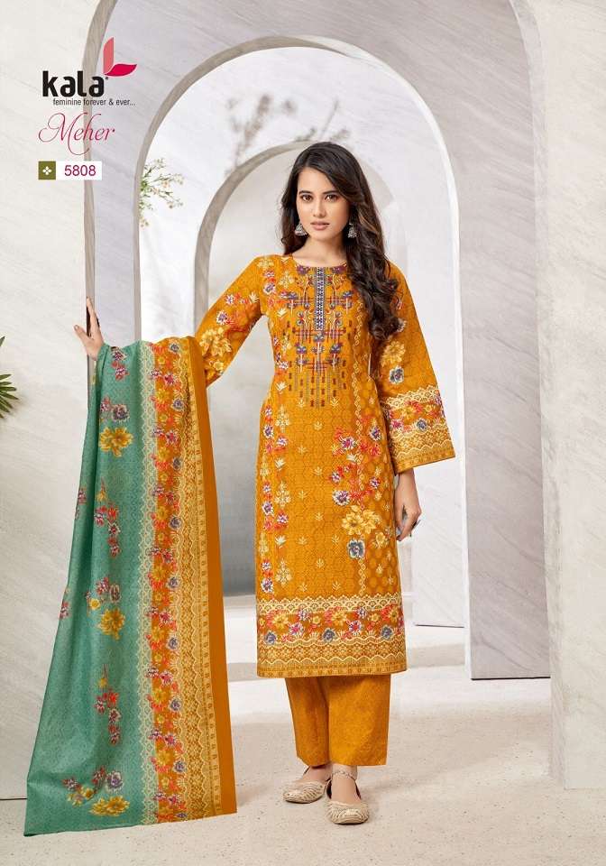 Kala Meher Vol-10 – Cotton Dress Material Wholesale Catalog