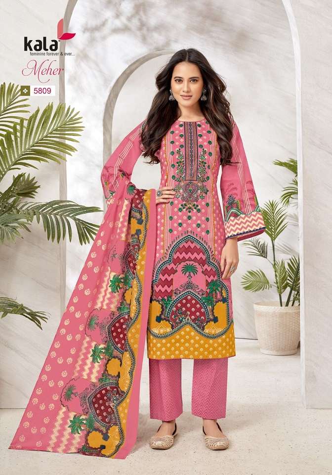 Kala Meher Vol-10 – Cotton Dress Material Wholesale Catalog