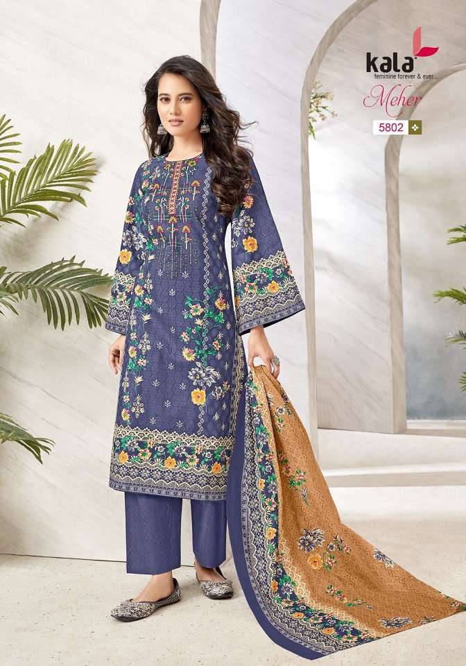 Kala Meher Vol-10 – Cotton Dress Material Wholesale Catalog