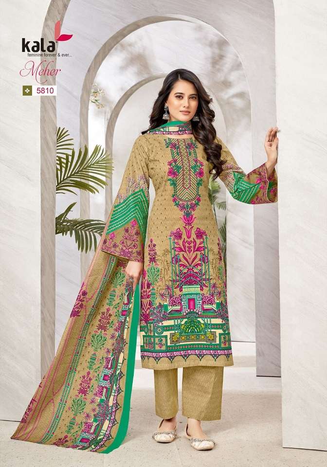 Kala Meher Vol-10 – Cotton Dress Material Wholesale Catalog