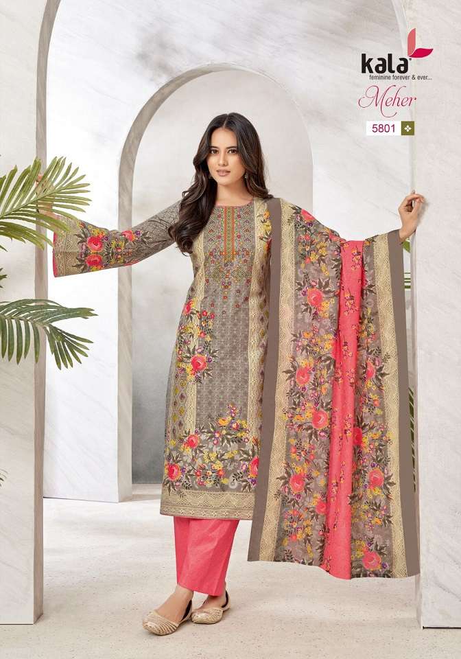 Kala Meher Vol-10 – Cotton Dress Material Wholesale Catalog