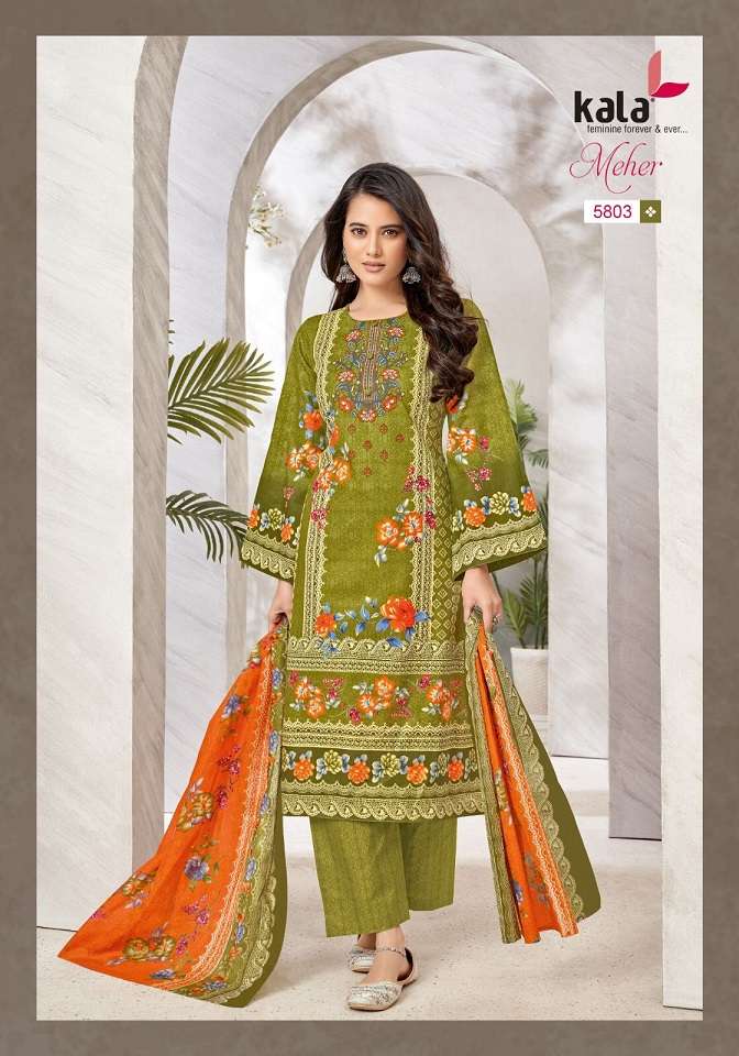 Kala Meher Vol-10 – Cotton Dress Material Wholesale Catalog
