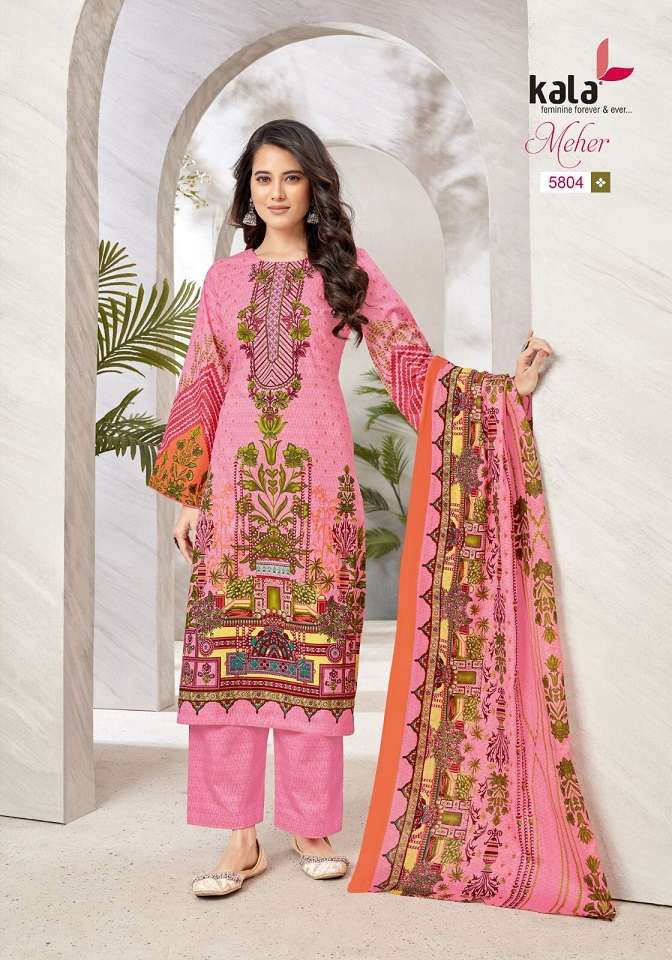 Kala Meher Vol-10 – Cotton Dress Material Wholesale Catalog