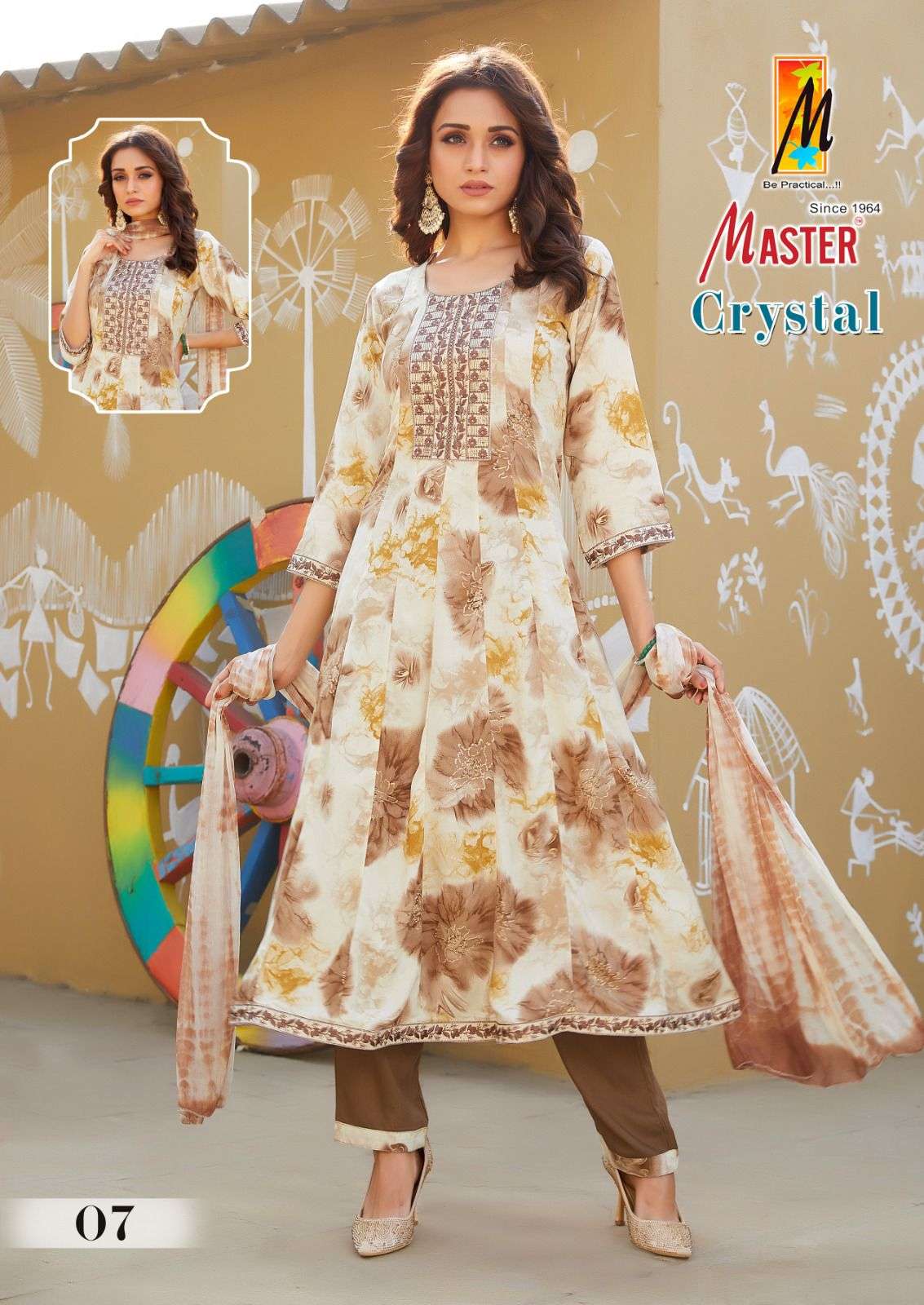 MASTER CRYSTAL GHERA Kurti Wholesale catalog