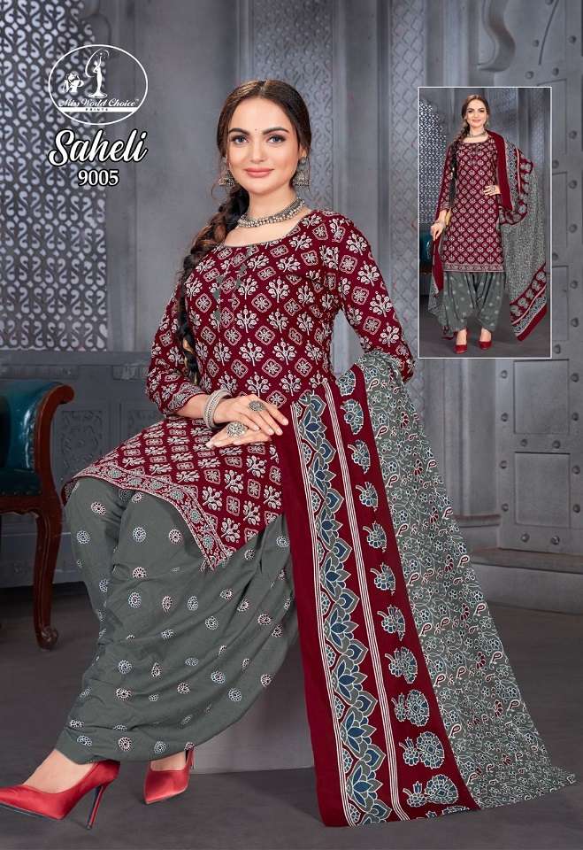 Miss World Saheli Vol-9 – Dress Material - Wholesale Catalog