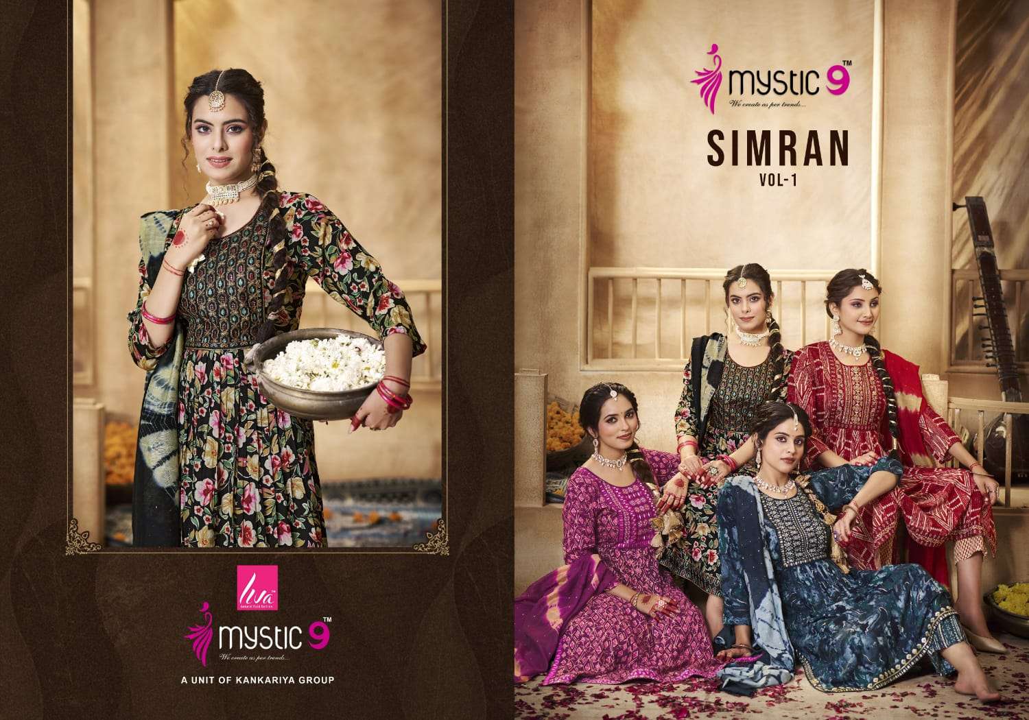 MYSTIC9 SIMRAN vol -1 Kurti Wholesale catalog