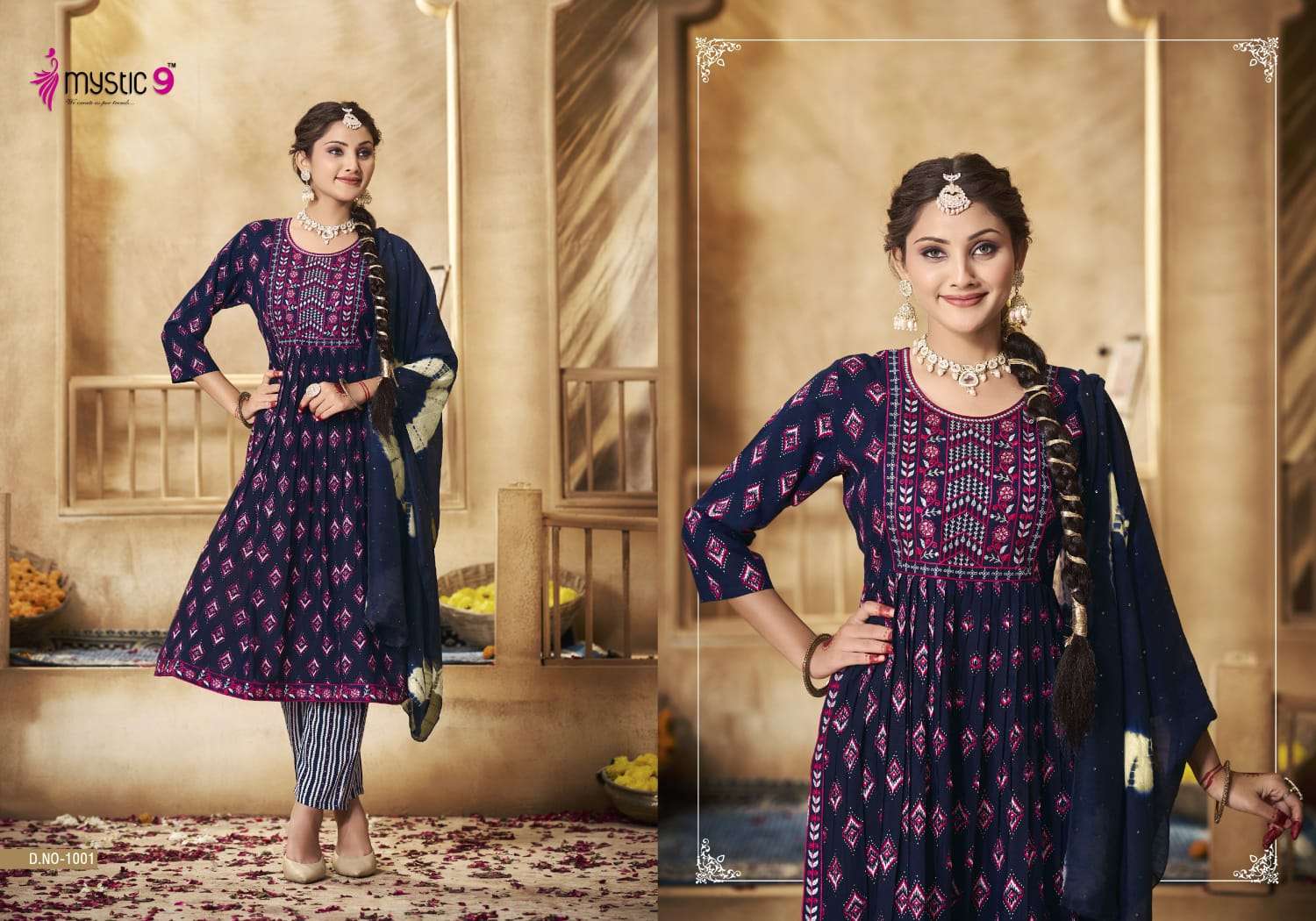 MYSTIC9 SIMRAN vol -1 Kurti Wholesale catalog