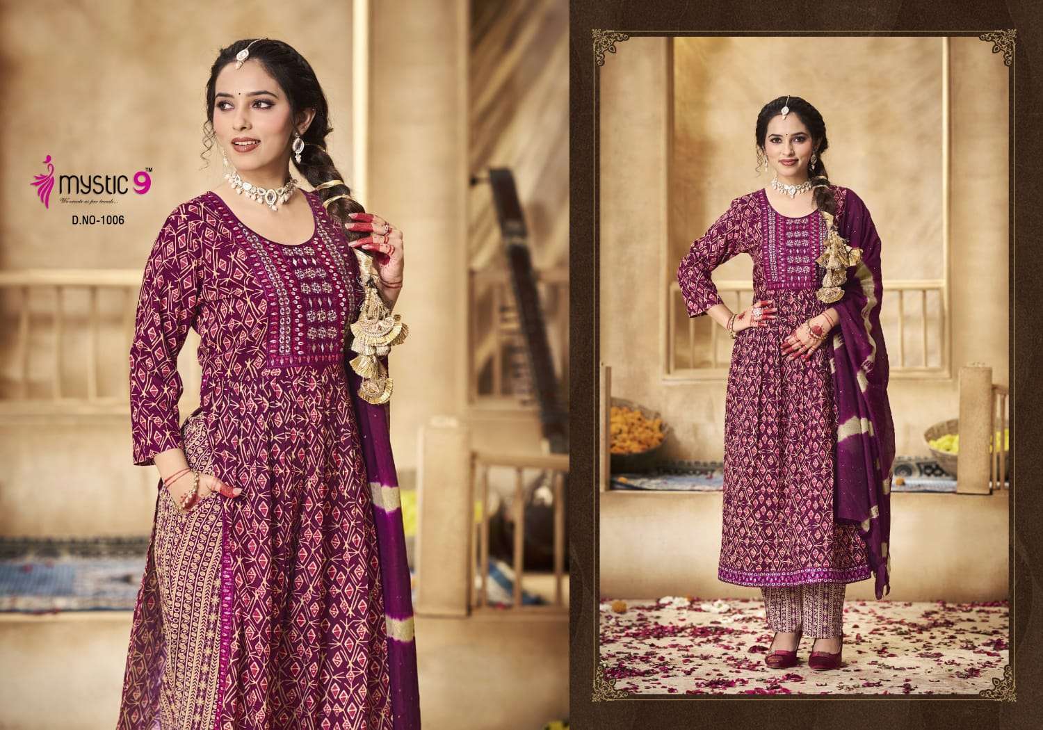 MYSTIC9 SIMRAN vol -1 Kurti Wholesale catalog