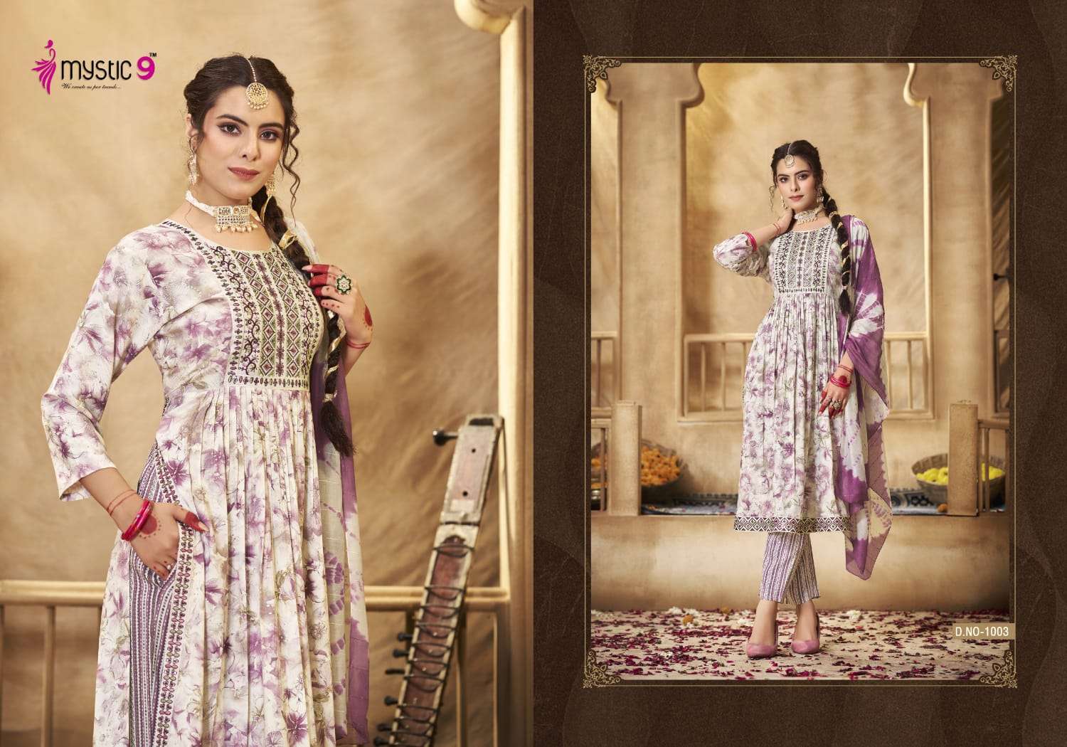 MYSTIC9 SIMRAN vol -1 Kurti Wholesale catalog