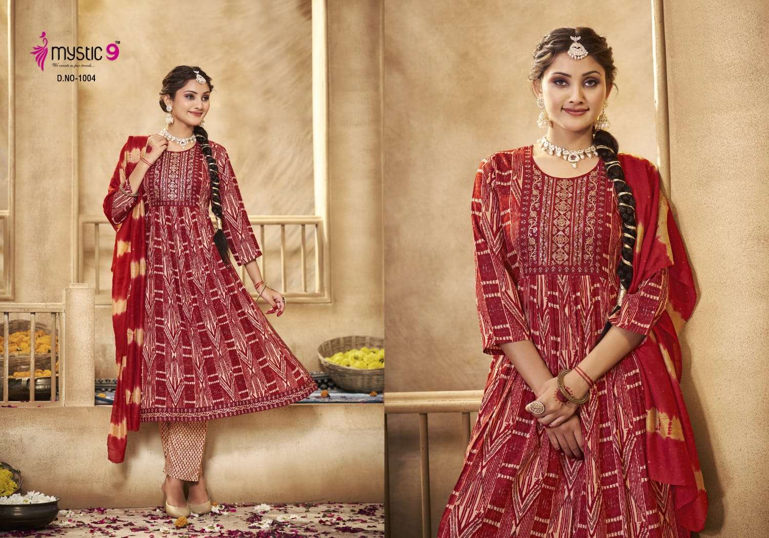 MYSTIC9 SIMRAN vol -1 Kurti Wholesale catalog