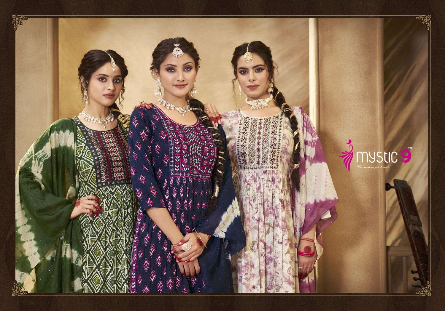 MYSTIC9 SIMRAN vol -1 Kurti Wholesale catalog