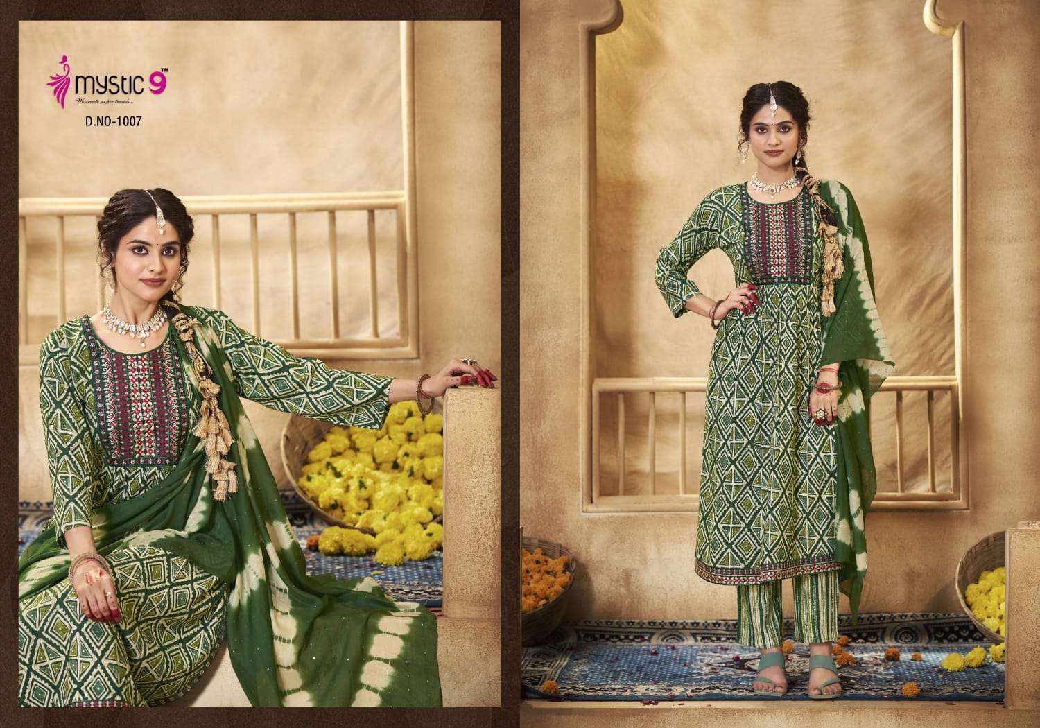 MYSTIC9 SIMRAN vol -1 Kurti Wholesale catalog