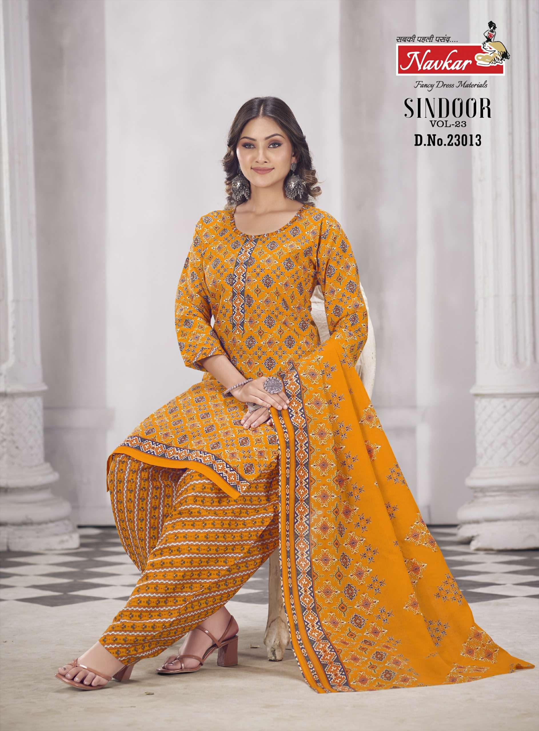 NAVKAR SINDOOR vol 23 Dress Materials Wholesale catalog