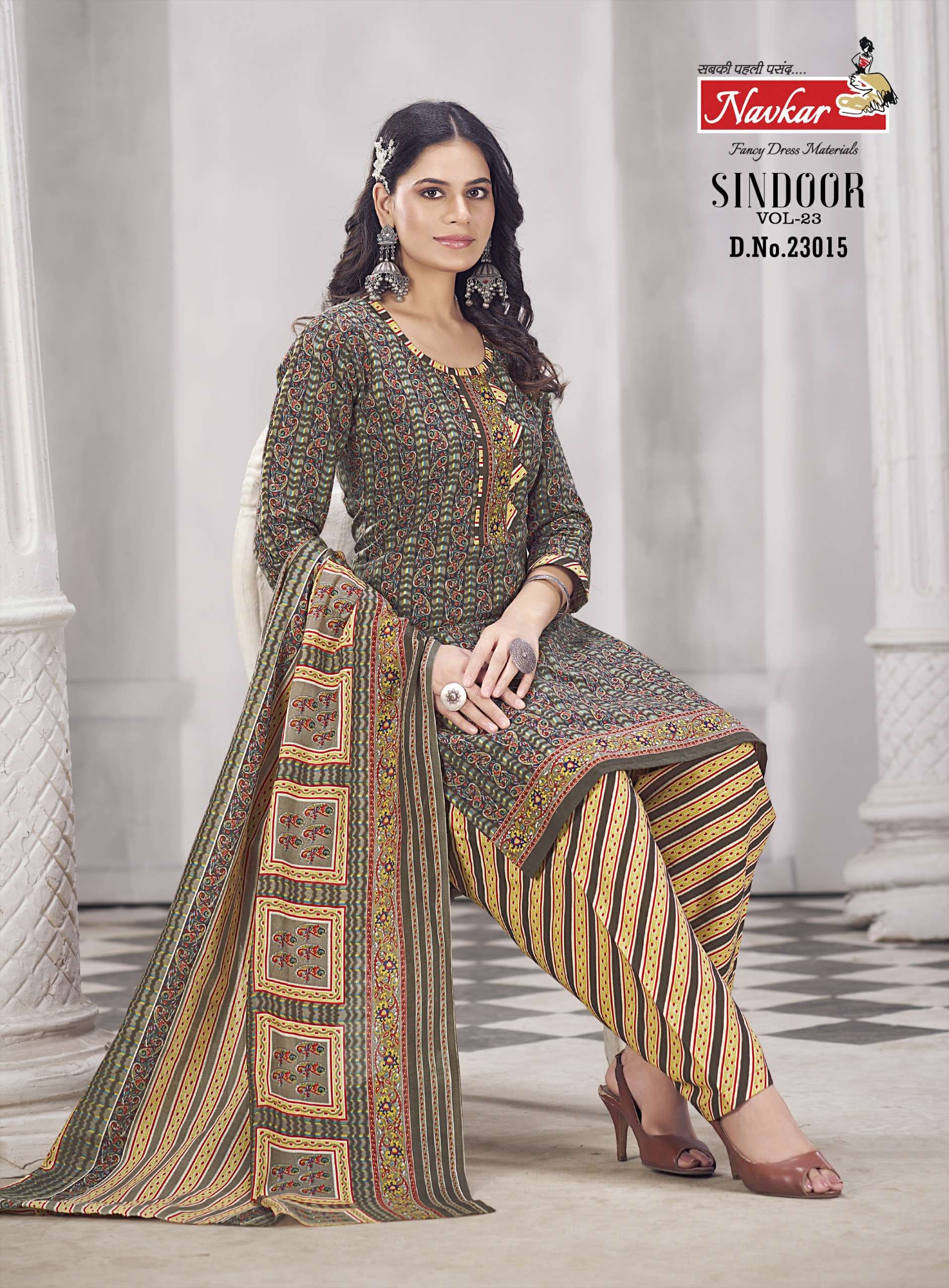 NAVKAR SINDOOR vol 23 Dress Materials Wholesale catalog