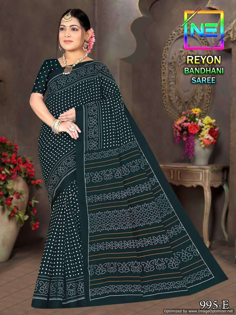 Nemi Rayon Bandhani Sarees - Wholesale Catalog