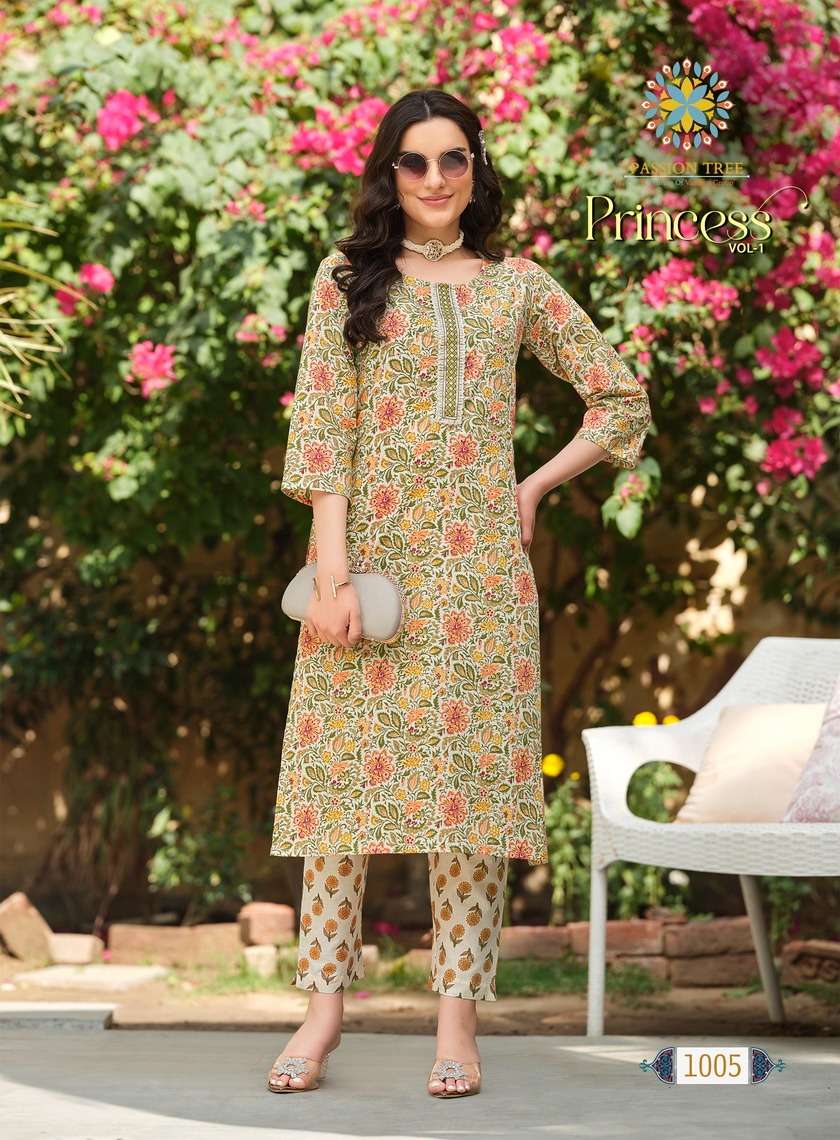 Passion Tree Princess Vol-1 – Kurti With Pant  Wholesale Catalog