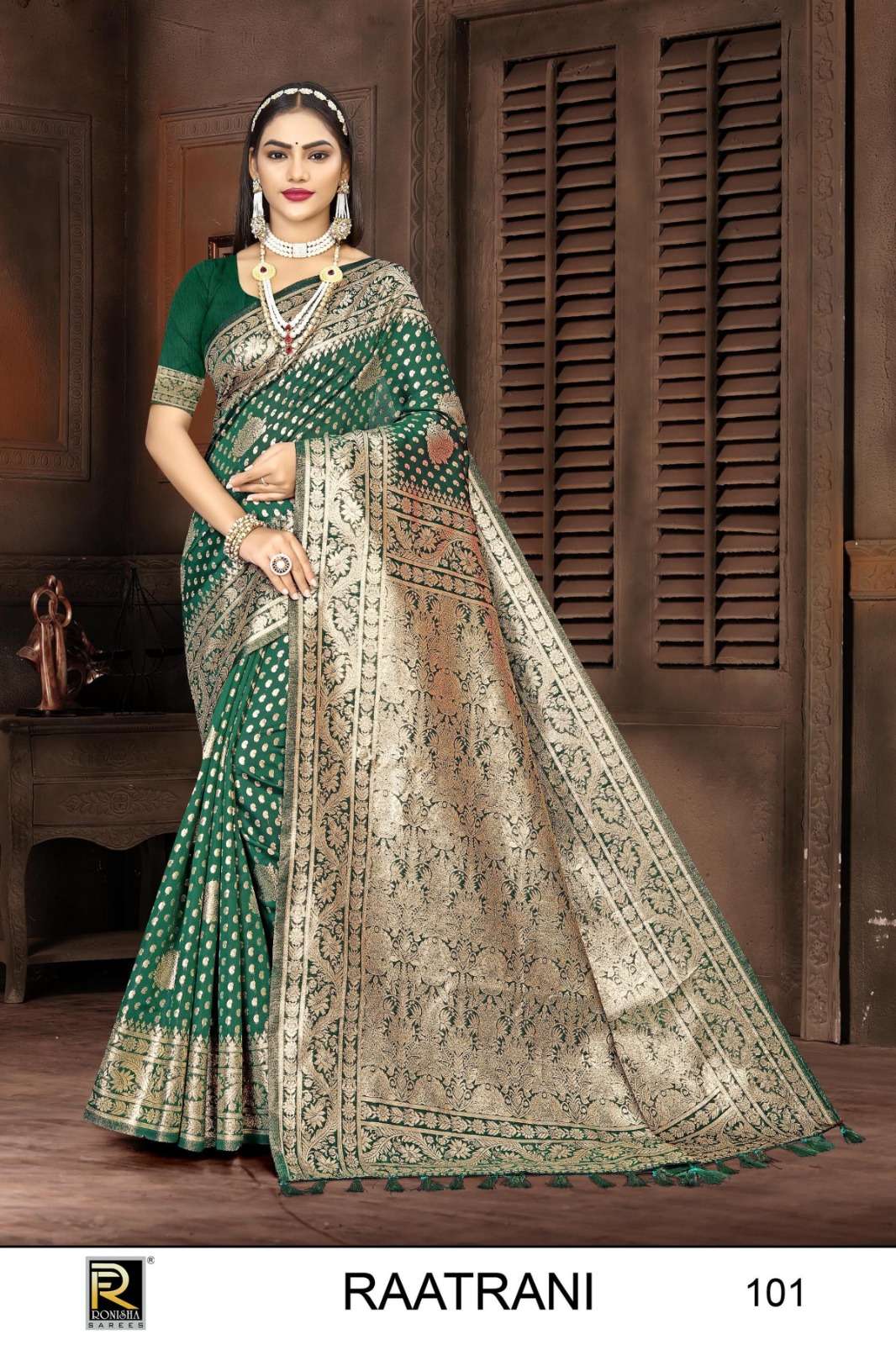Ronisha Raatrani Banarasi Silk Saree Wholesale catalog