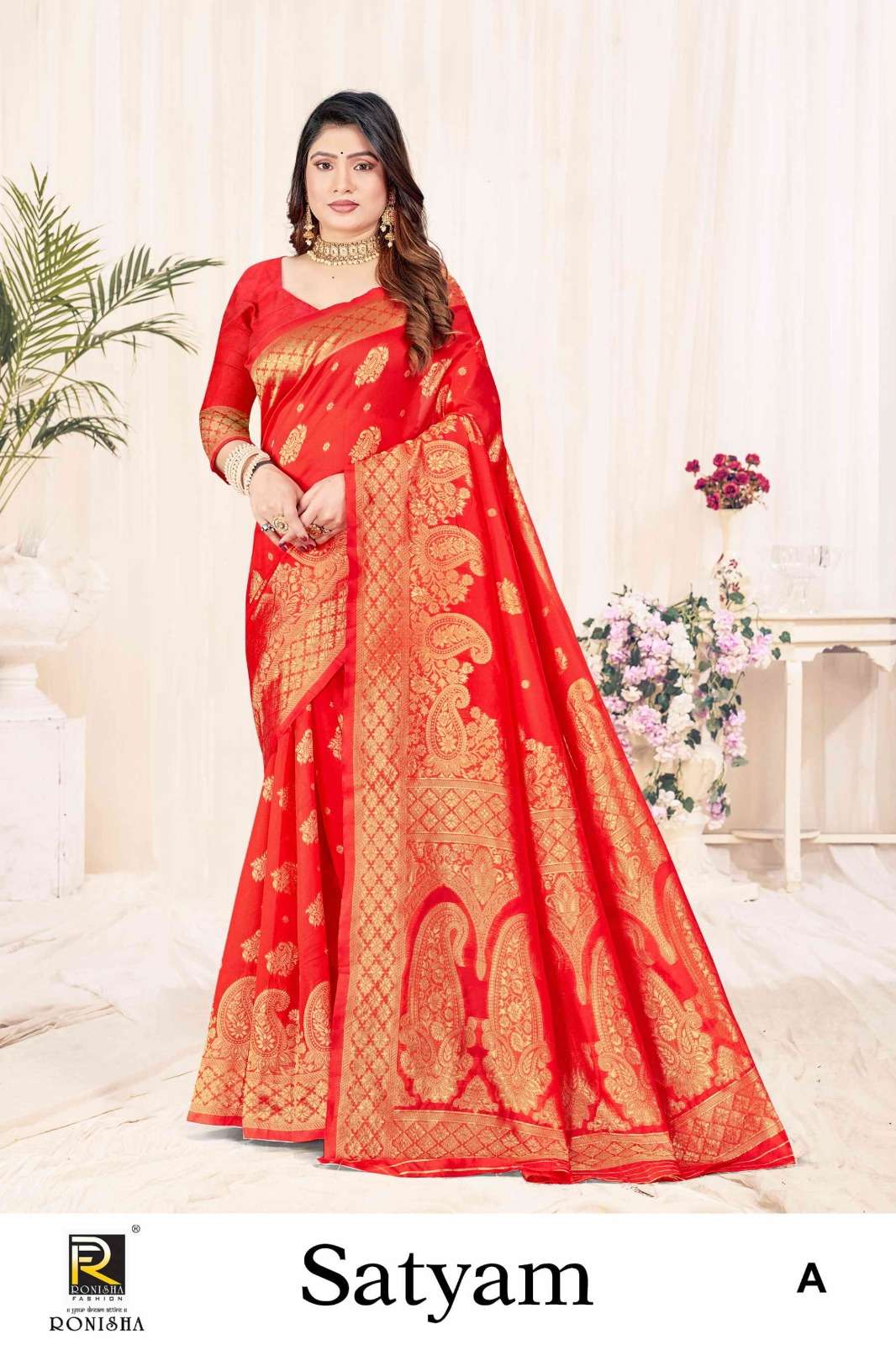 Ronisha Satyam  Banarasi Silk Saree Wholesale catalog