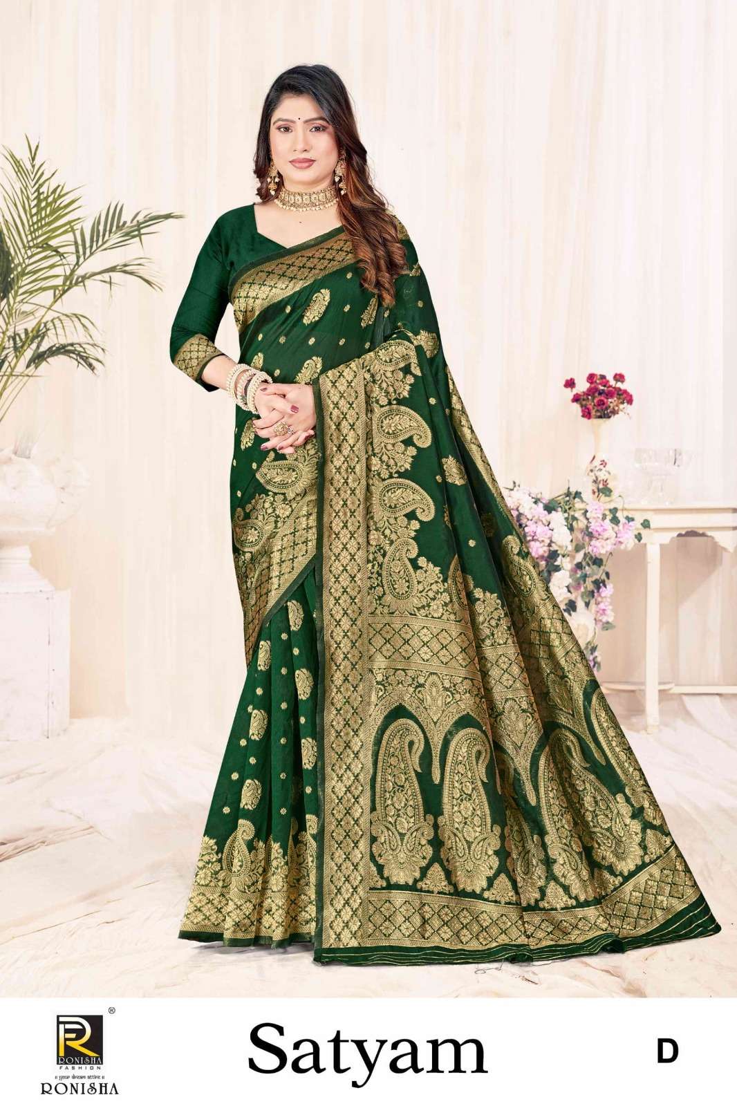 Ronisha Satyam  Banarasi Silk Saree Wholesale catalog