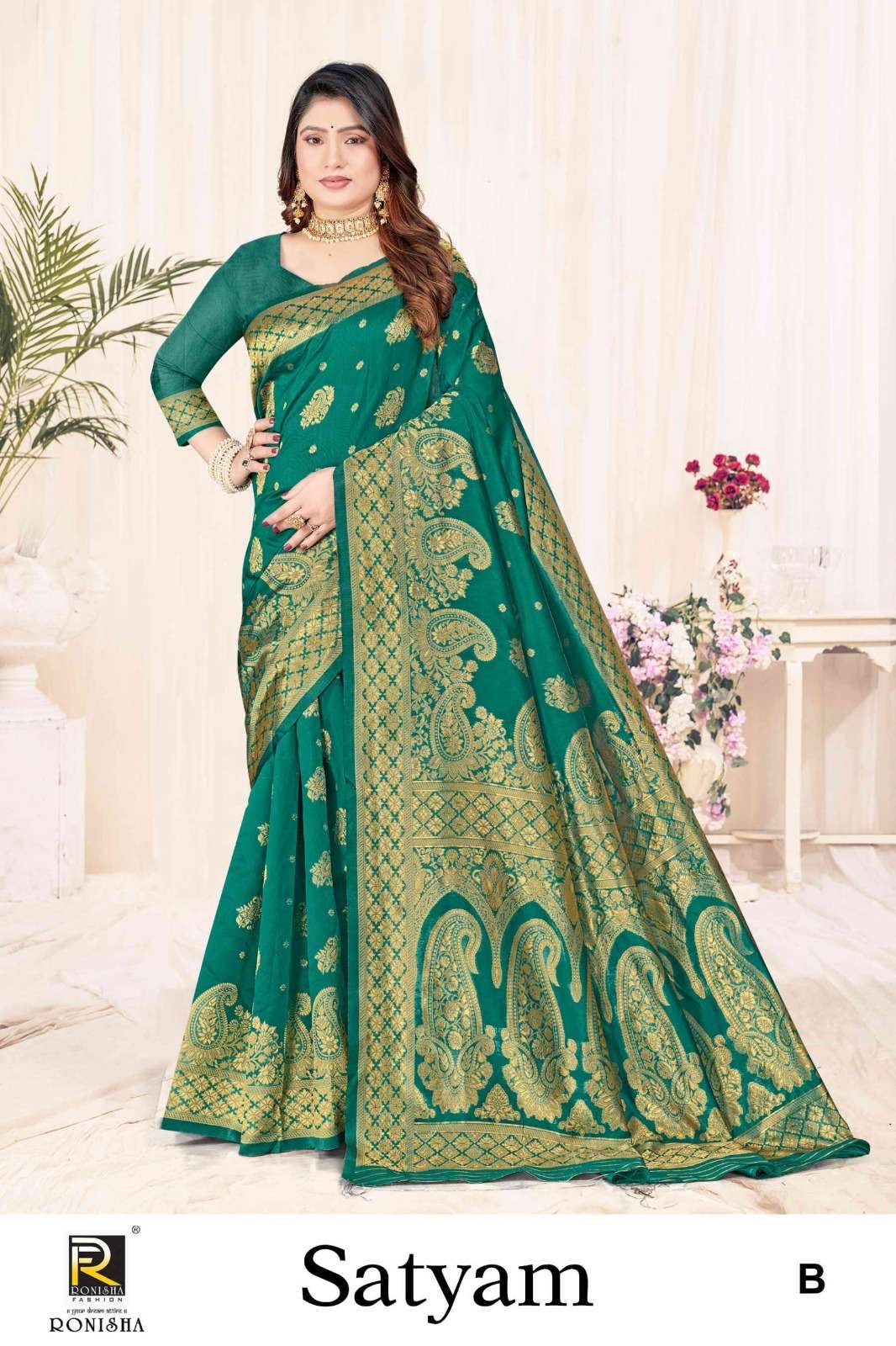 Ronisha Satyam  Banarasi Silk Saree Wholesale catalog
