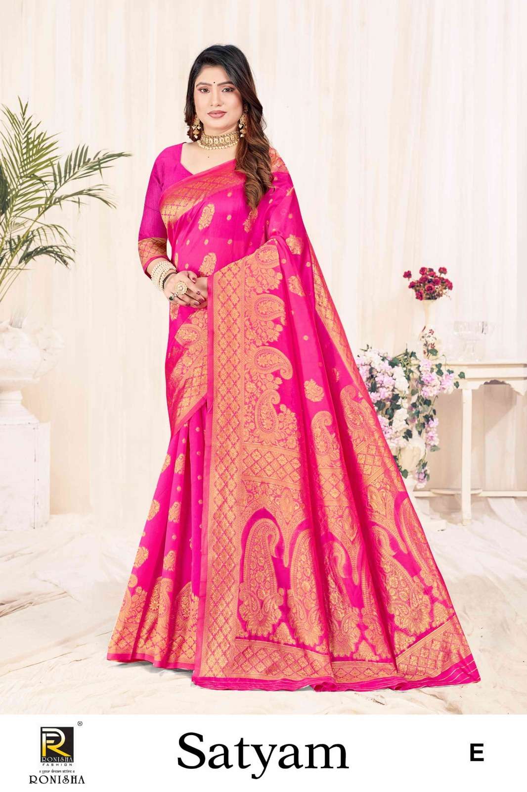 Ronisha Satyam  Banarasi Silk Saree Wholesale catalog