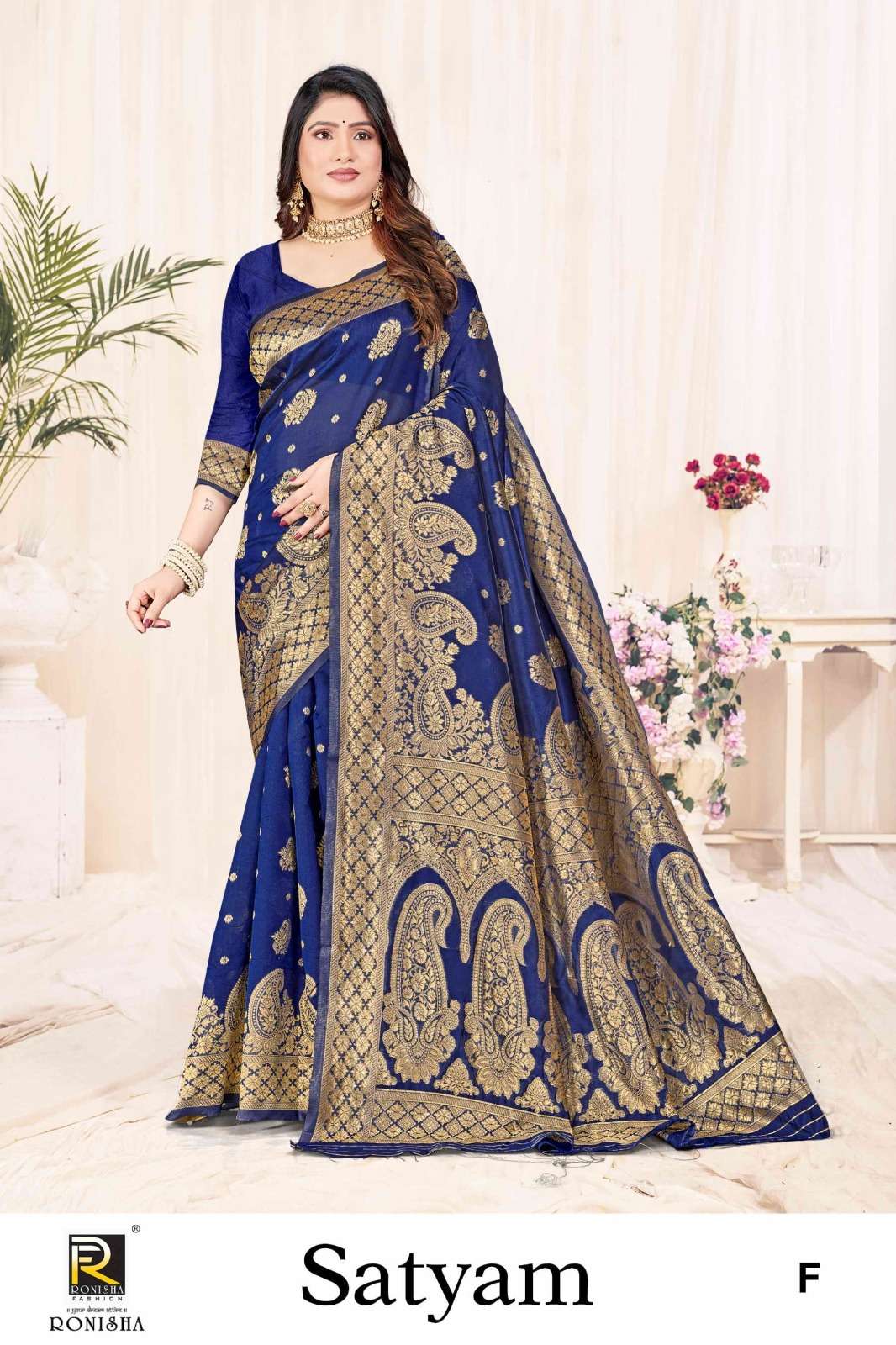Ronisha Satyam  Banarasi Silk Saree Wholesale catalog
