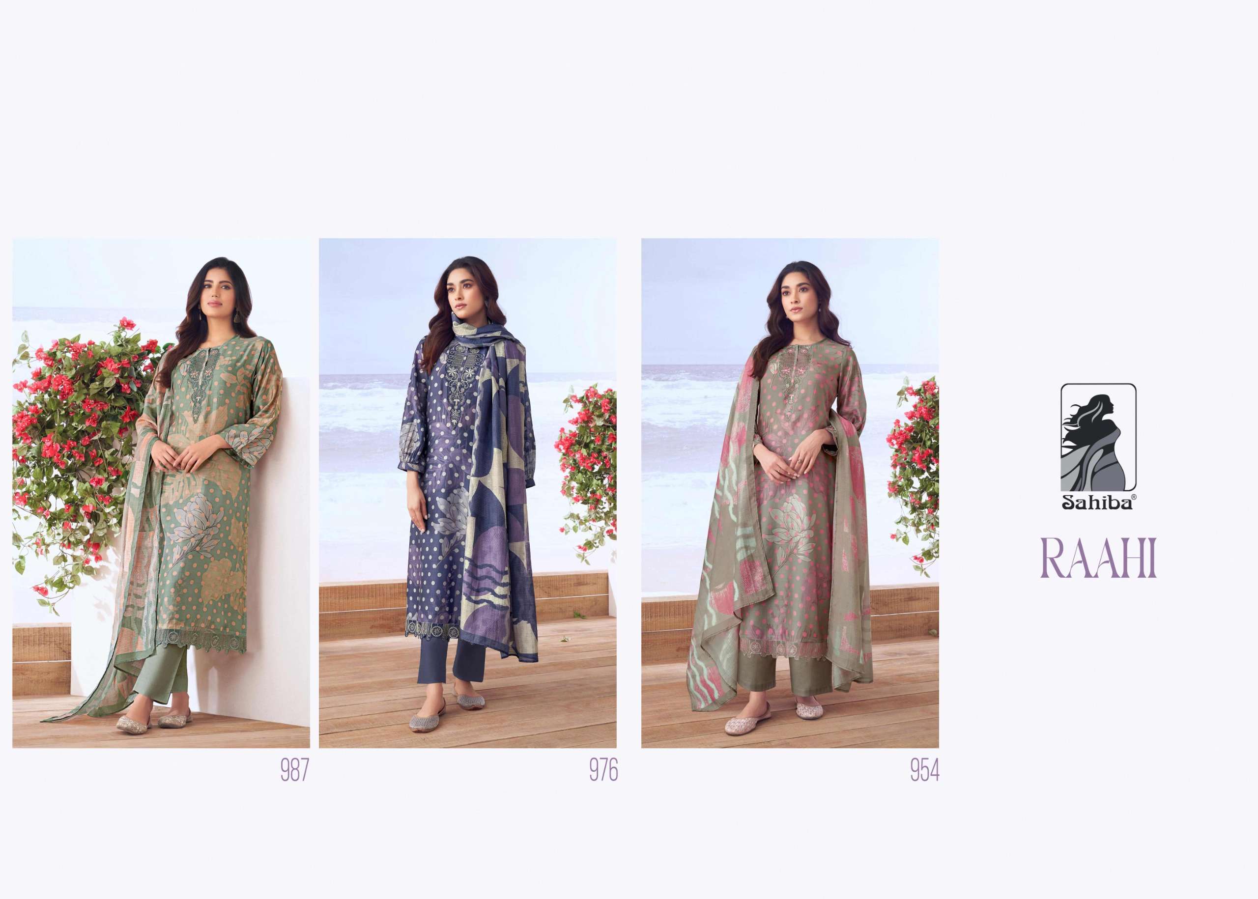 Sahiba RAAHI Dress Material Wholesale catalog