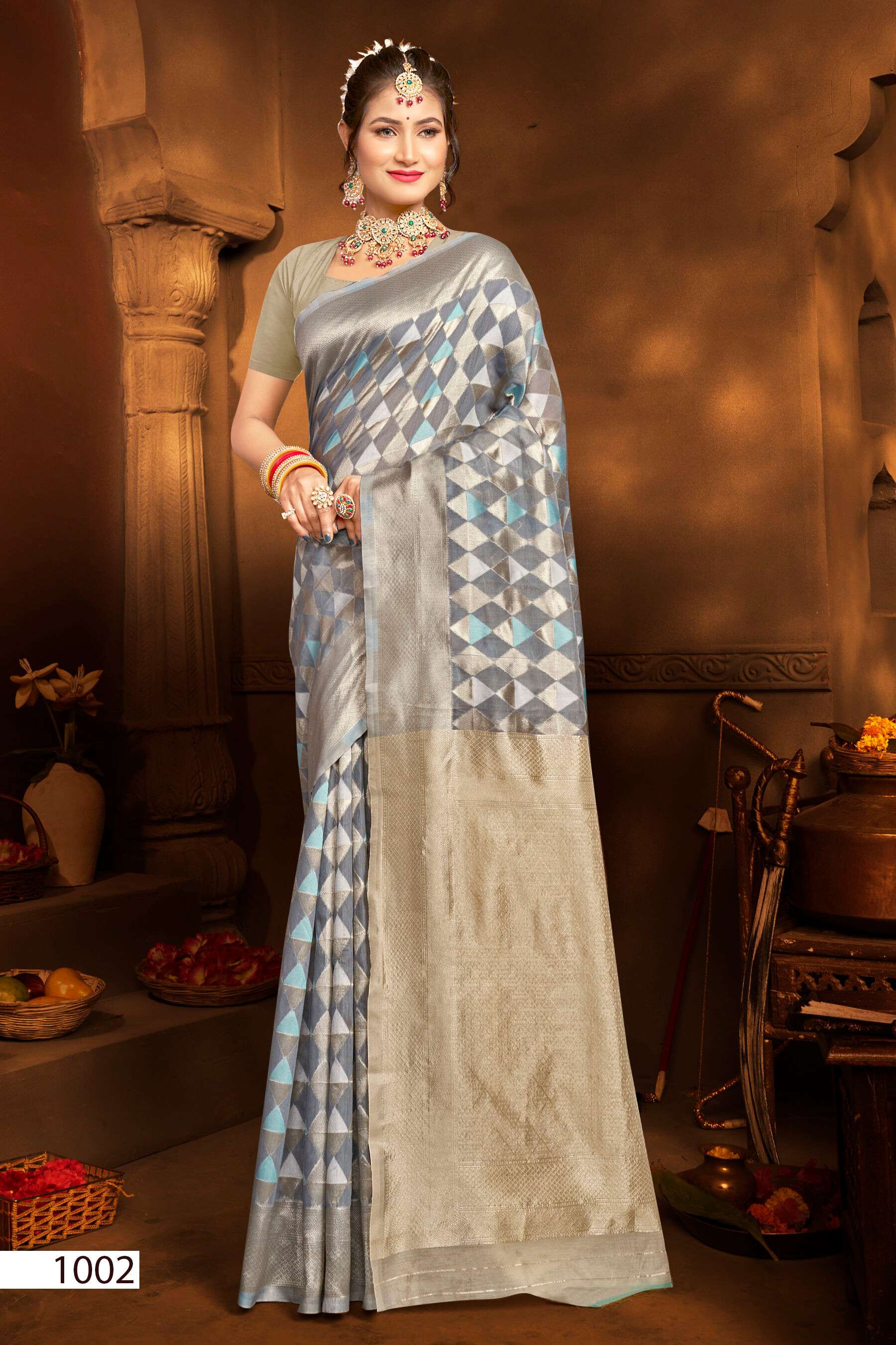 Saroj Divyanka cotton vol.4 Soft cotton saree rich pallu Wholesale catalog    