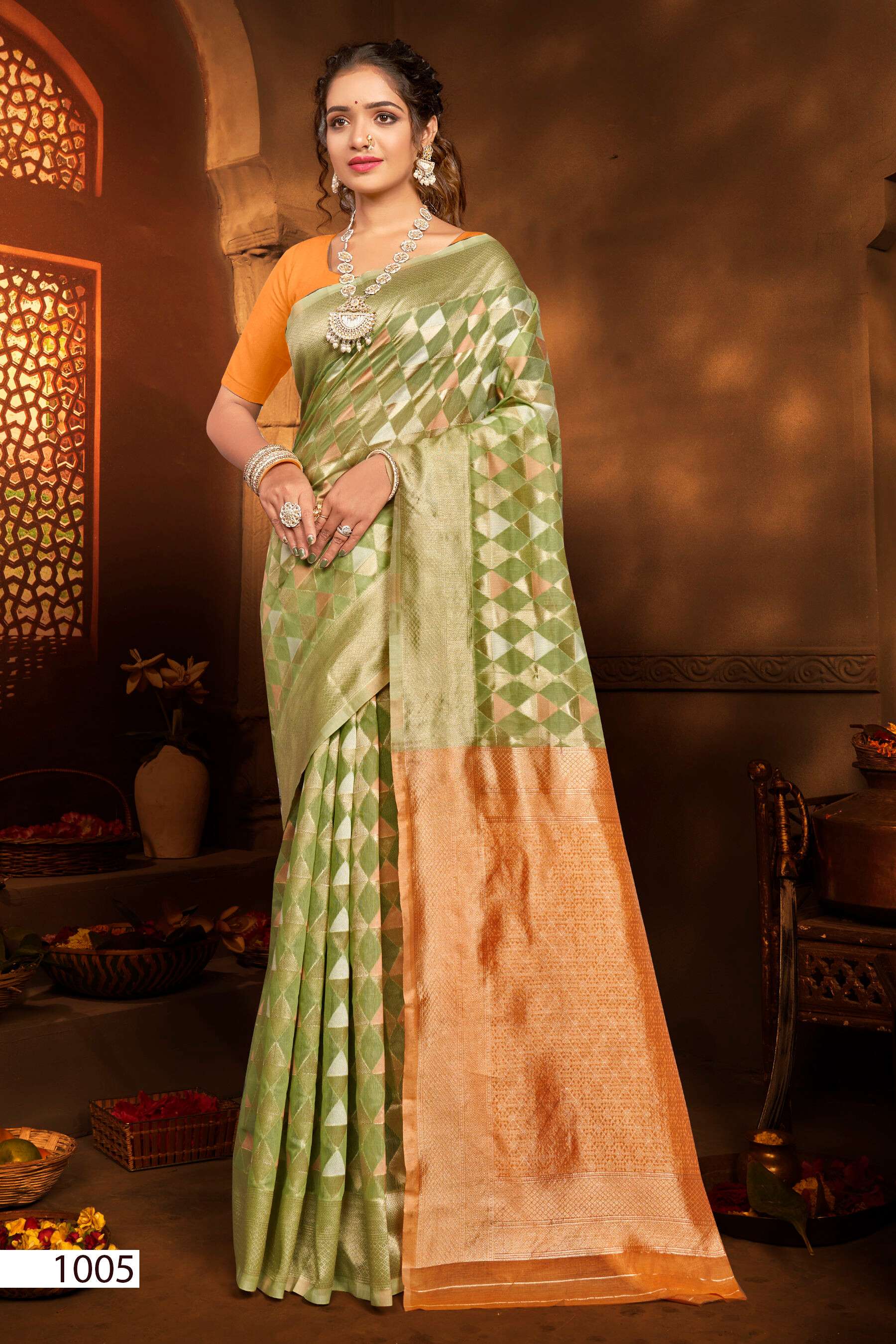 Saroj Divyanka cotton vol.4 Soft cotton saree rich pallu Wholesale catalog    