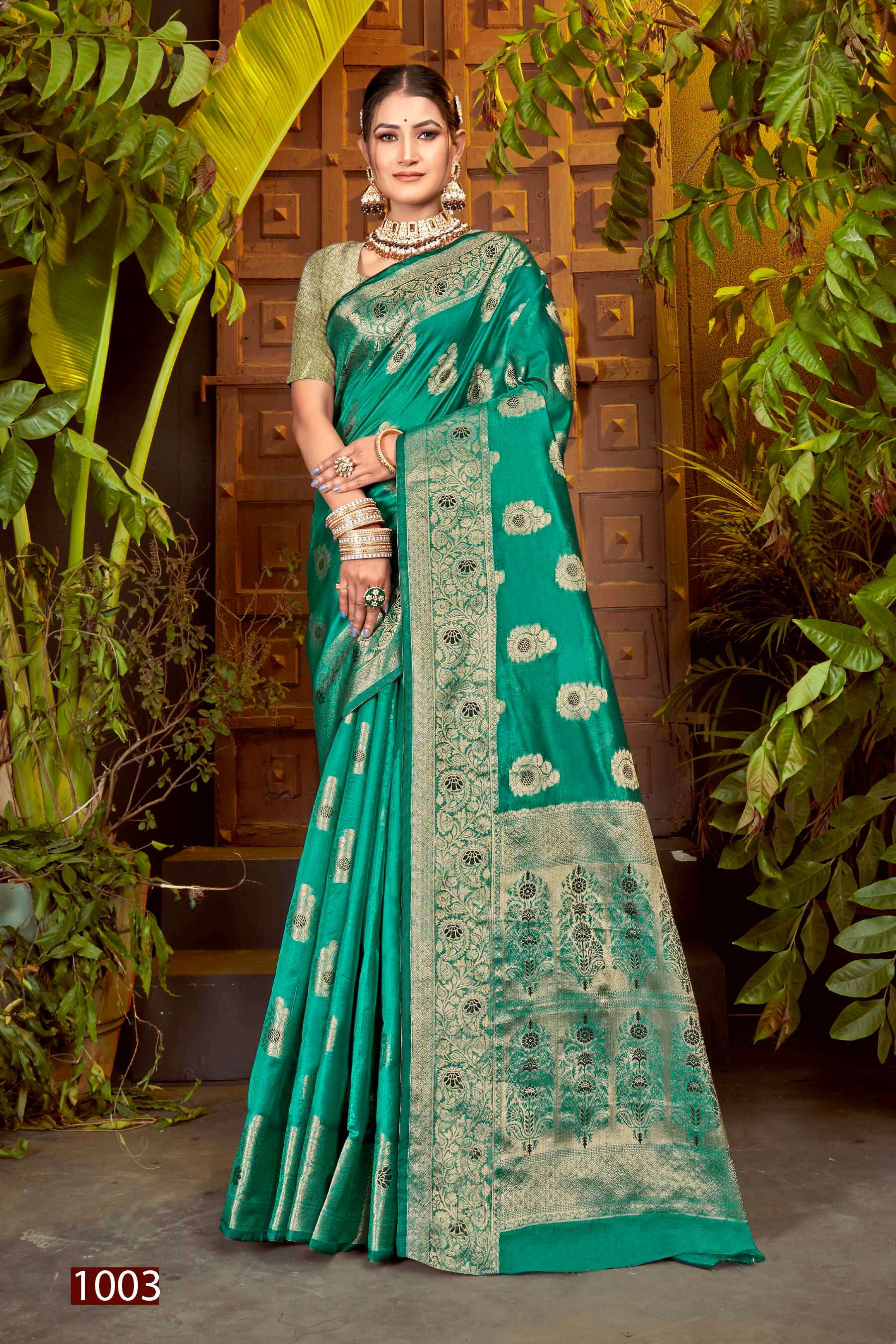 Saroj Haar Shringar vol.2 Premium cxc bright organza silk in bright matching Saree Wholesale catalog    