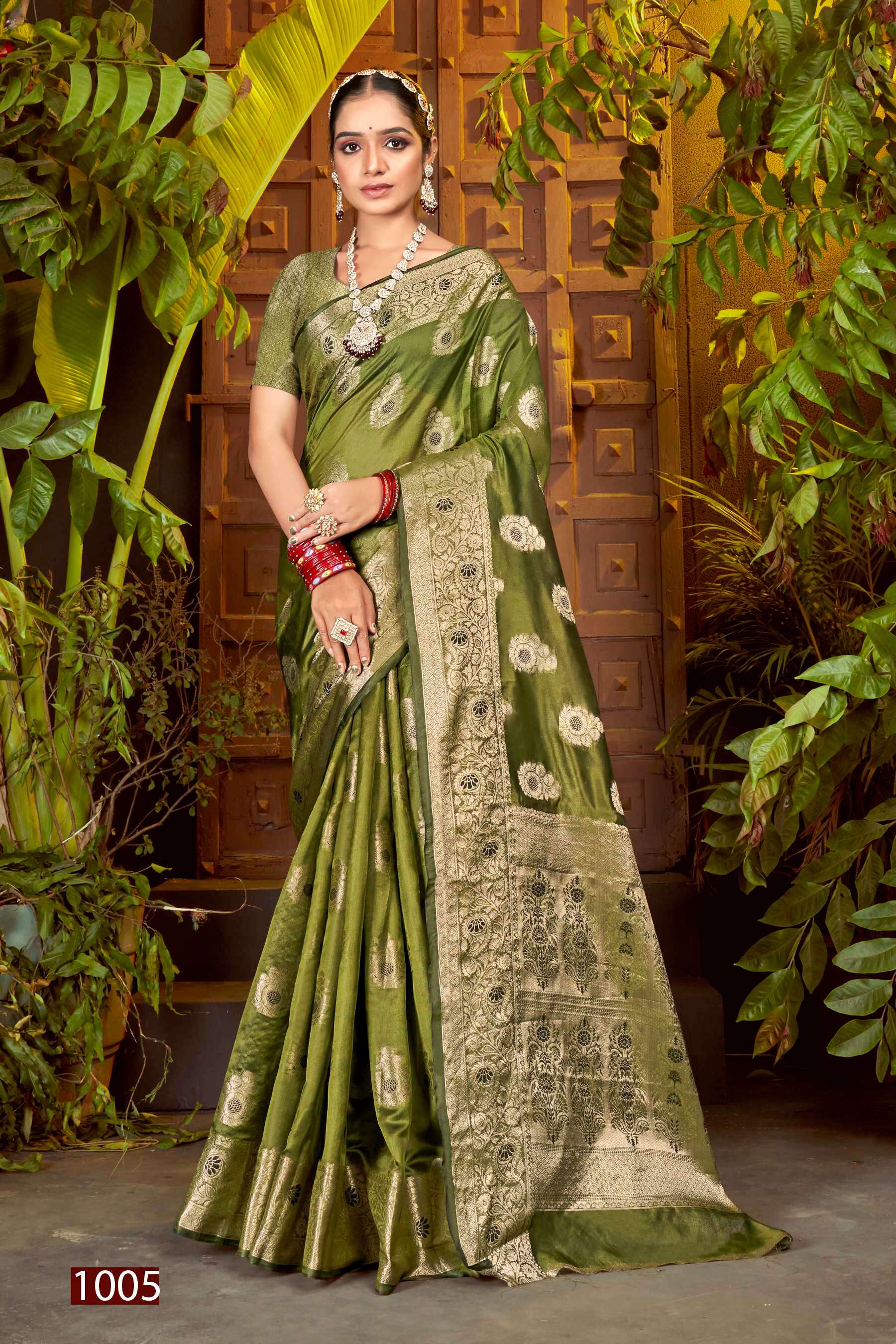 Saroj Haar Shringar vol.2 Premium cxc bright organza silk in bright matching Saree Wholesale catalog    