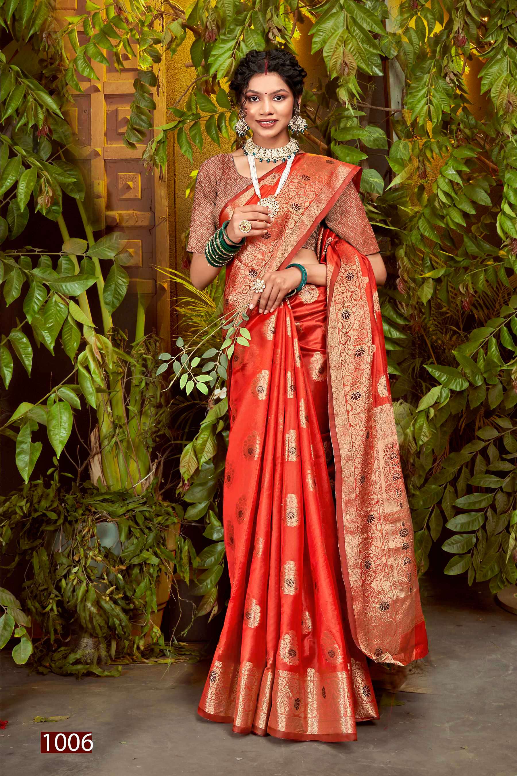Saroj Haar Shringar vol.2 Premium cxc bright organza silk in bright matching Saree Wholesale catalog    
