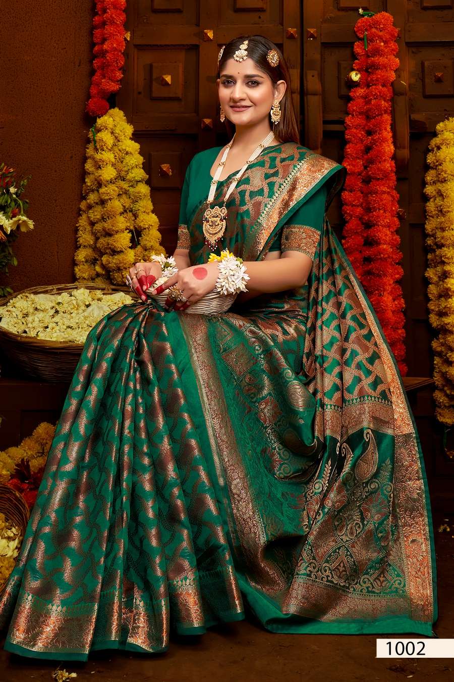 Saroj Jhalak Vol - 2 Soft Orgenza saree with pure jari Saree Wholesale catalog    