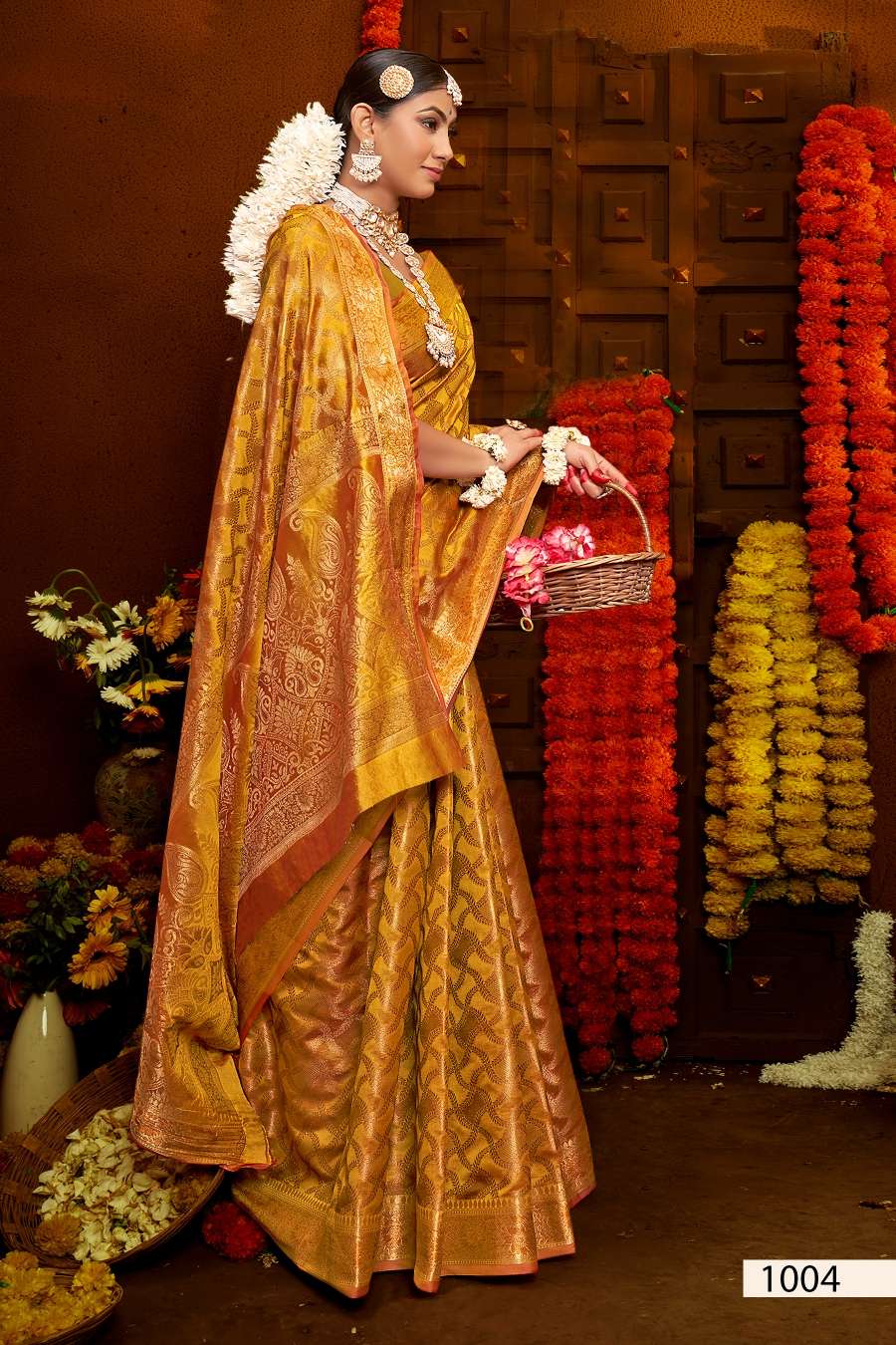 Saroj Jhalak Vol - 2 Soft Orgenza saree with pure jari Saree Wholesale catalog    