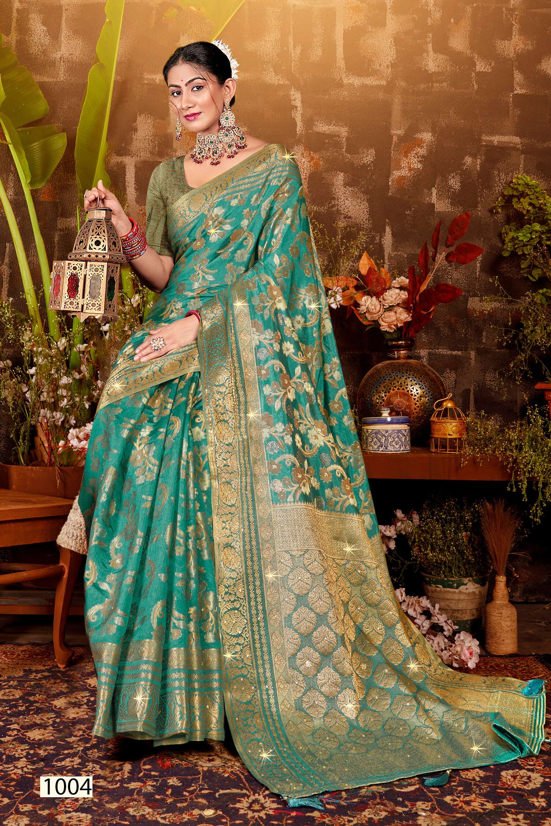 Saroj Kum kum Vol.2 Dola silk with heavy swarvoski work Saree Wholesale catalog    