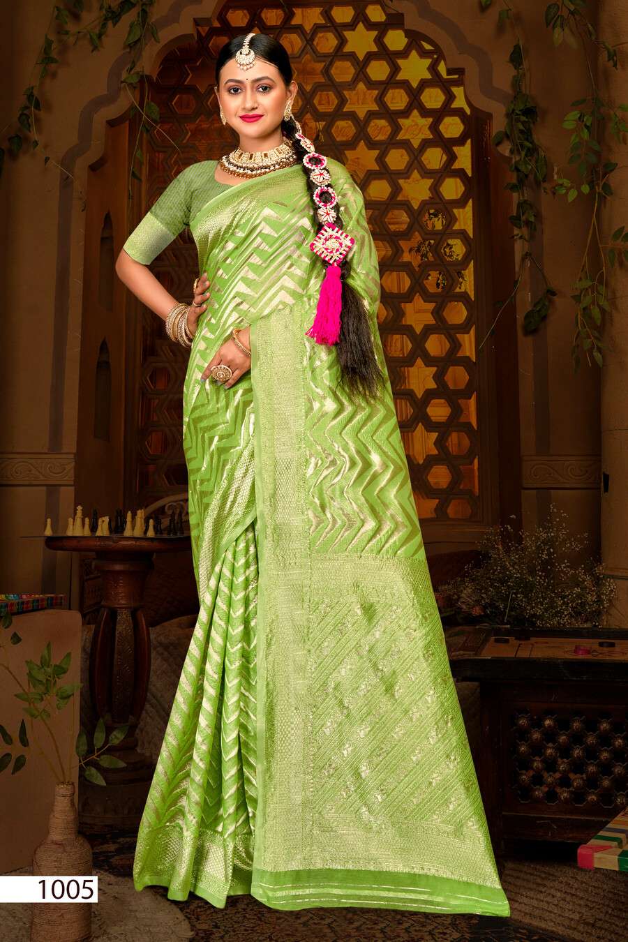 Saroj Pankhudi vol.9 Soft cotton linen with heavy rich pallu Saree Wholesale catalog    