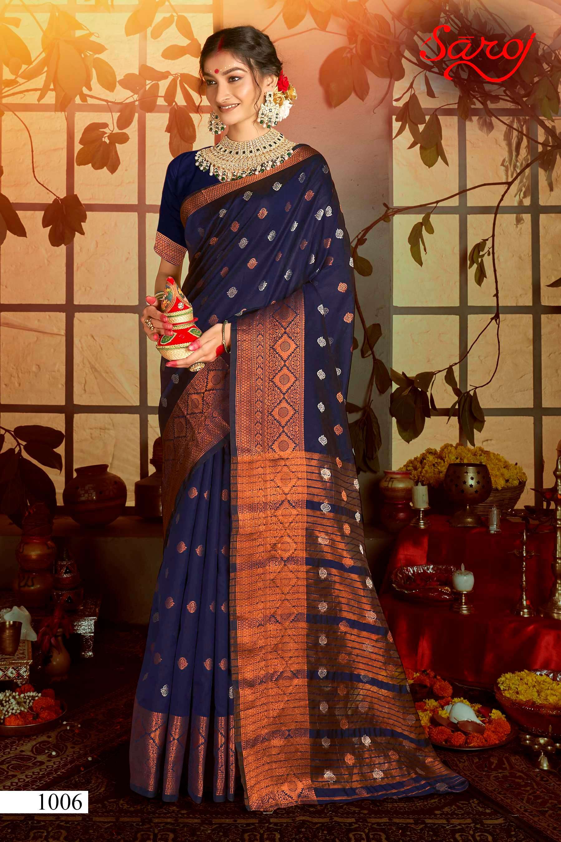 Saroj Sarswati Vol.1 Soft silk saree Wholesale catalog  