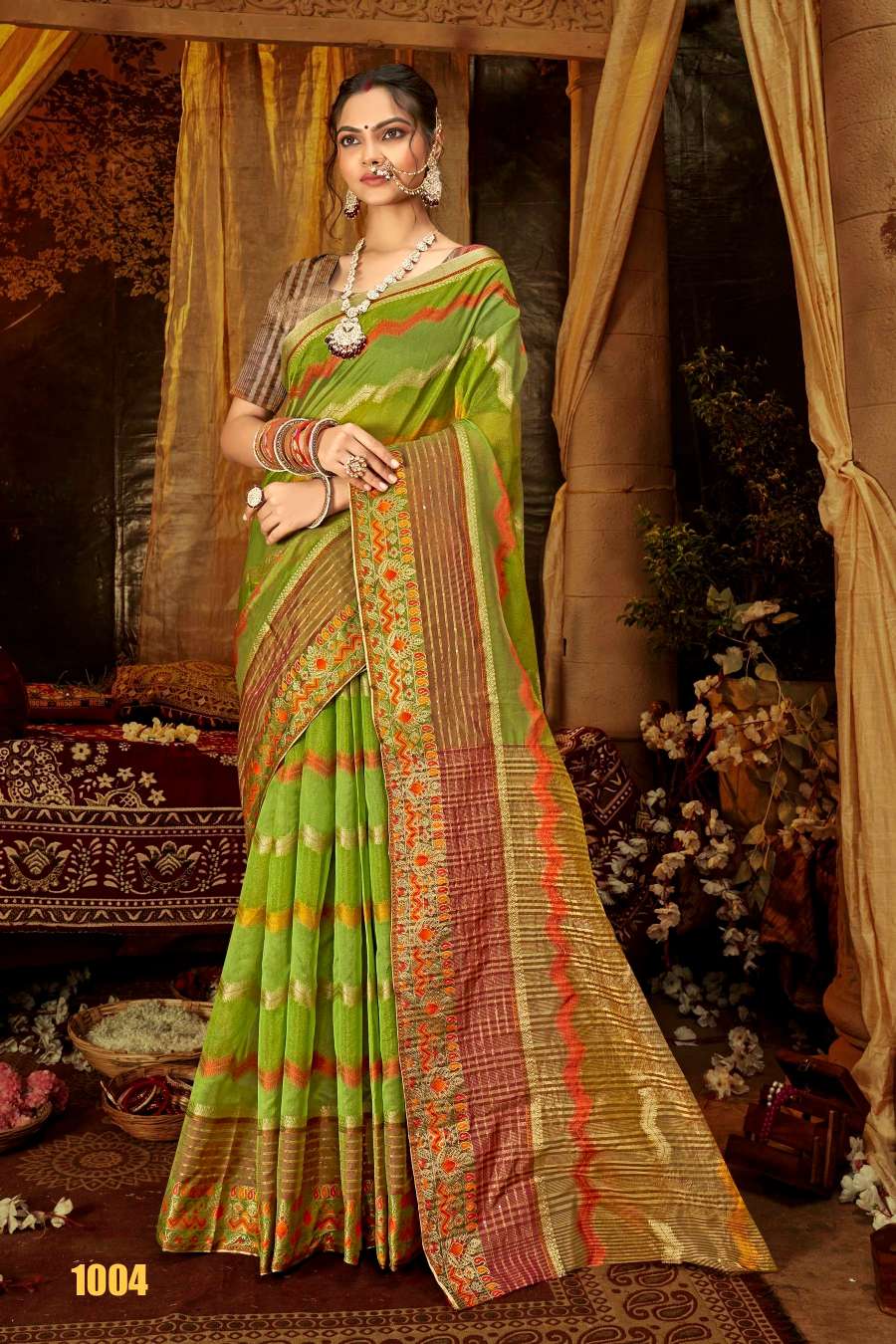 Saroj Sunflower Vol - 2 Soft Orgenza saree with fancy Designing Saree Wholesale catalog    