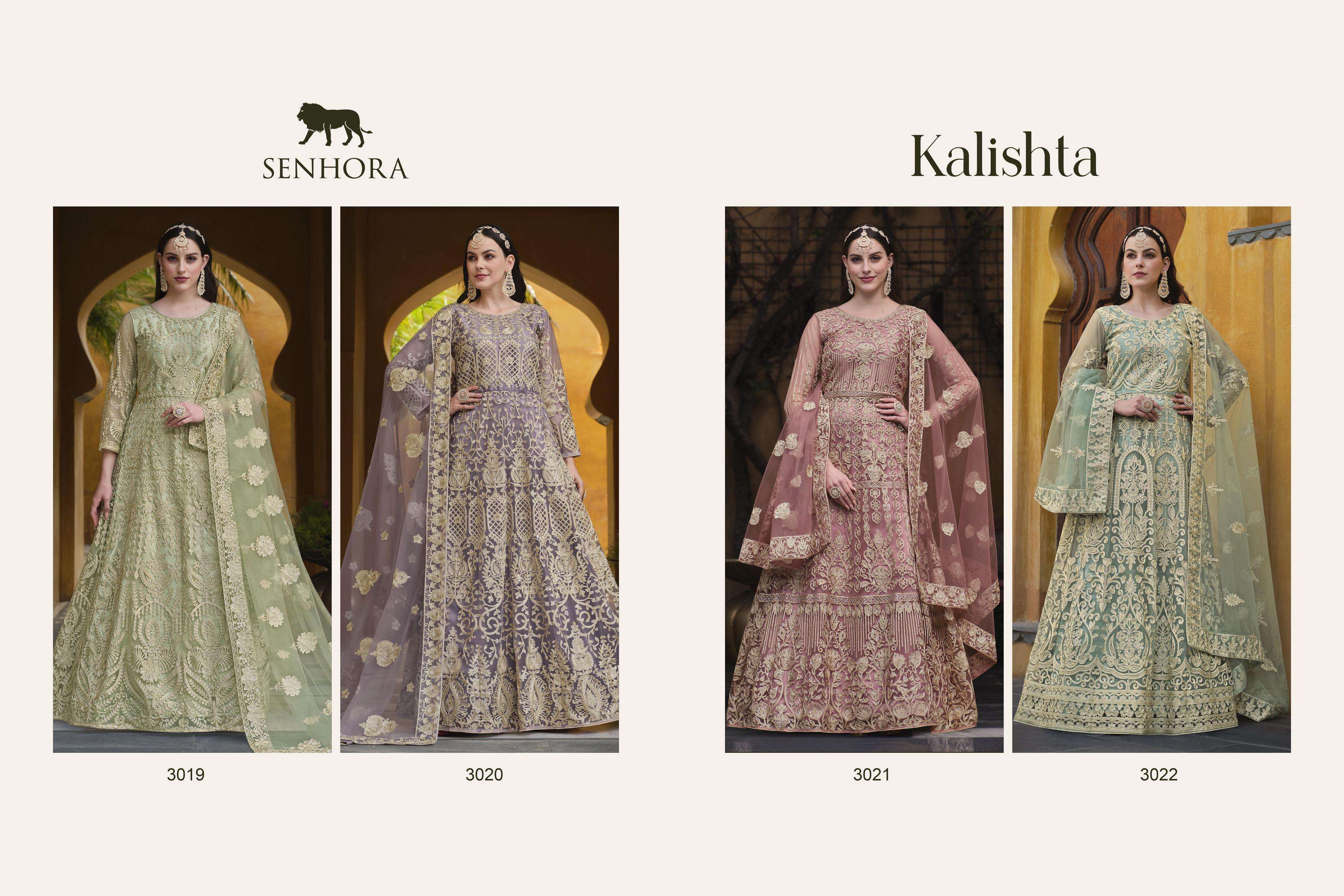 Senhora Kalishta Anarkali Designer Salwar Kameez  Wholesale catalog