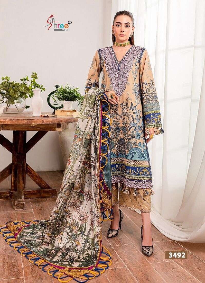 Shree Queens Court Vol 4 Chiffon Dupatta Pakistani Suits Wholesale catalog