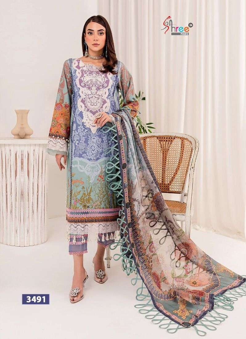 Shree Queens Court Vol 4 Cotton Dupatta Pakistani Suits Wholesale catalog
