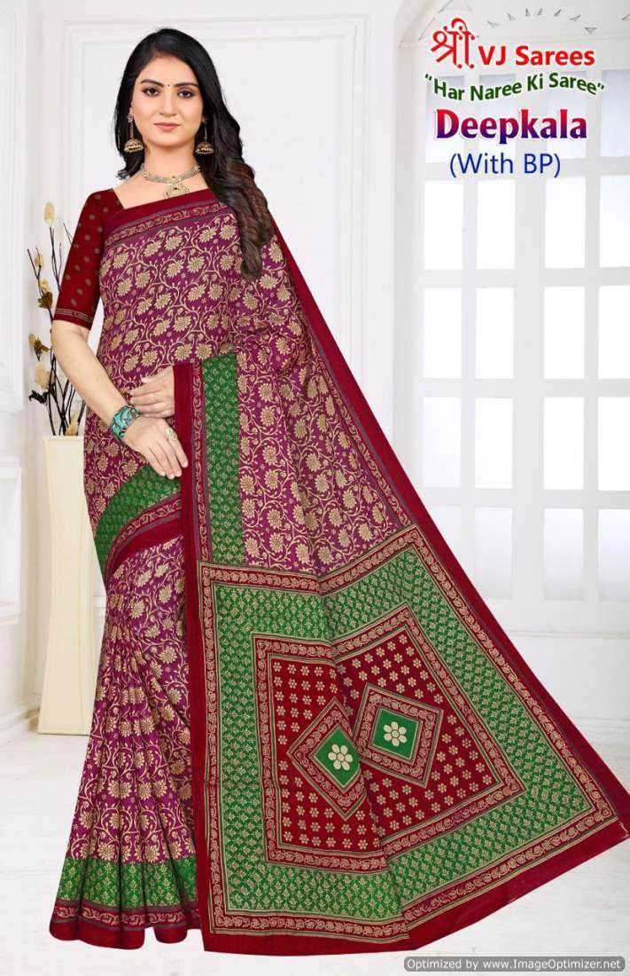 Shree VJ Deepkala Vol-1 – Cotton Sarees - Wholesale Catalog